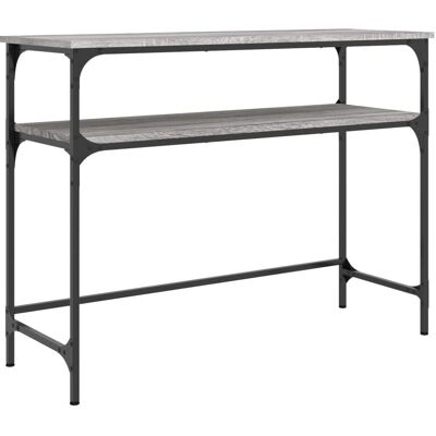 vidaXL Konsole Tisch Grau Sonoma 100x35.5x75 cm Spanplatte - Konsole vidaXL Konsole Tisch Grau Sonoma 100x35.5x75 cm Spanplatte - Konsole