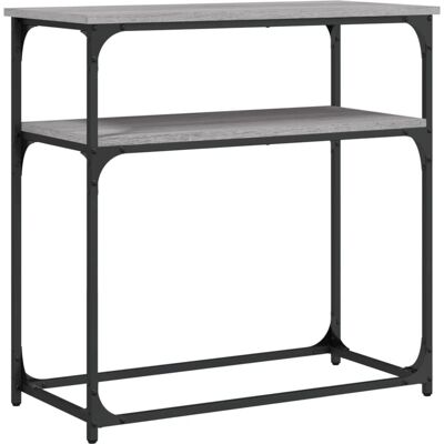 vidaXL Graues Sonoma Konsolentisch 75x35.5x75 cm - Beistelltisch vidaXL Graues Sonoma Konsolentisch 75x35.5x75 cm - Beistelltisch