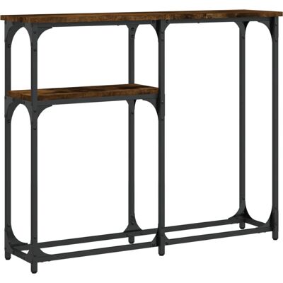 vidaXL Konsolentisch Räuchereiche 90x22,5x75 cm - Beistelltisch vidaXL Konsolentisch Räuchereiche 90x22,5x75 cm - Beistelltisch