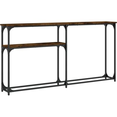 vidaXL Rauch-Esche Konsoletisch 145x22,5x75cm - Beistelltisch vidaXL Rauch-Esche Konsoletisch 145x22,5x75cm - Beistelltisch