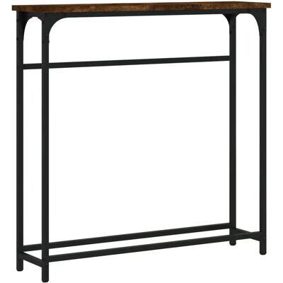 vidaXL Konsolentisch Rauchige Eiche 75x19,5x75 cm - Konsolentisch vidaXL Konsolentisch Rauchige Eiche 75x19,5x75 cm - Konsolentisch