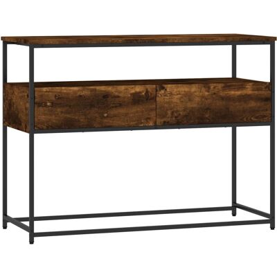 vidaXL Table console chêne fumé 100x40x75 cm - Table Console vidaXL Table console chêne fumé 100x40x75 cm - Table Console