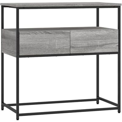 vidaXL Graues Sonoma Konsoletisch - 75x40x75 cm - Beistelltisch, Flur vidaXL Graues Sonoma Konsoletisch - 75x40x75 cm - Beistelltisch, Flur