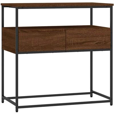 vidaXL Konsole Braun Eichenholz 75x40x75 cm Engineered Wood - Konsole vidaXL Konsole Braun Eichenholz 75x40x75 cm Engineered Wood - Konsole