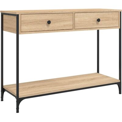 vidaXL Konsole Sonoma Eiche 100x34,5x75 cm - Beistelltisch vidaXL Konsole Sonoma Eiche 100x34,5x75 cm - Beistelltisch