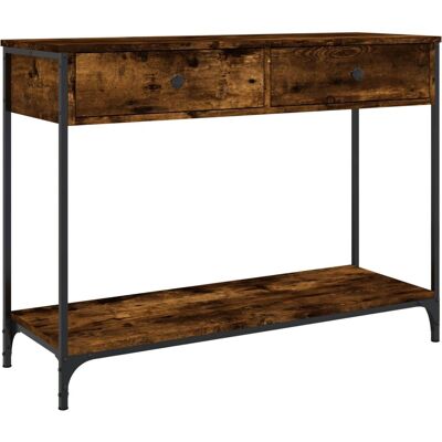 vidaXL 834172 Rauch Eiche Beistelltisch - Beistelltisch vidaXL 834172 Rauch Eiche Beistelltisch - Beistelltisch