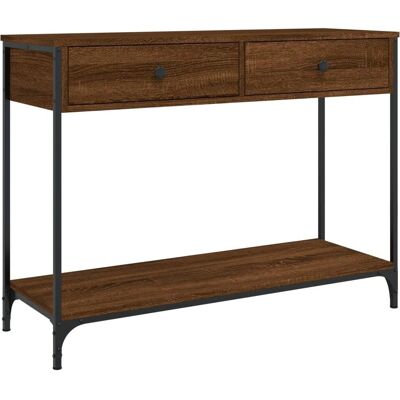 Table console en chêne marron vidaXL - Table d'appoint - Couloir - Publicité Table console en chêne marron vidaXL - Table d'appoint - Couloir - Publicité