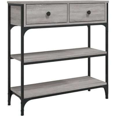 Table console gris Sonoma 72,5x25x75 cm - Table d'appoint Table console gris Sonoma 72,5x25x75 cm - Table d'appoint