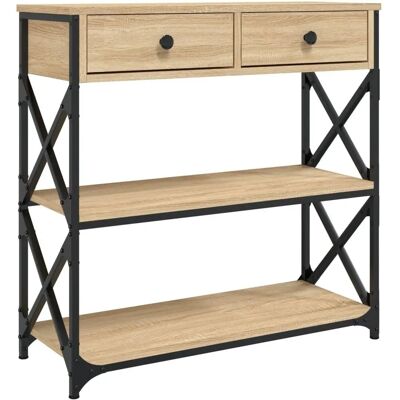 vidaXL Konsola Sonoma Oak 75x28x75 cm vidaXL Konsola Sonoma Oak 75x28x75 cm