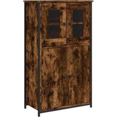 vidaXL Räuchereiche Highboard - Aufbewahrungsschrank - Modernes Design vidaXL Räuchereiche Highboard - Aufbewahrungsschrank - Modernes Design