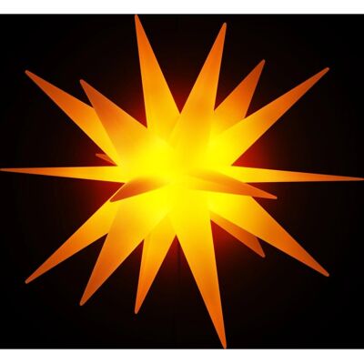vidaXL LED Weihnachtsstern mit Erdspieß - Faltbar Gelb - Lichterkette vidaXL LED Weihnachtsstern mit Erdspieß - Faltbar Gelb - Lichterkette