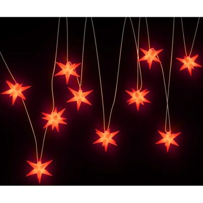 vidaXL LED Joulutähti-valot - 10 kpl, Punainen, 10 cm vidaXL LED Joulutähti-valot - 10 kpl, Punainen, 10 cm
