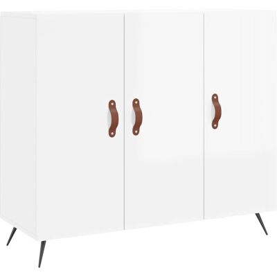 vidaXL Hochglanz Weiß Wohnzimmer Sideboard - Sideboard vidaXL Hochglanz Weiß Wohnzimmer Sideboard - Sideboard