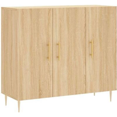 vidaXL Sonoma Eg Sideboard - Trækomposit - 90x34x80 cm vidaXL Sonoma Eg Sideboard - Trækomposit - 90x34x80 cm