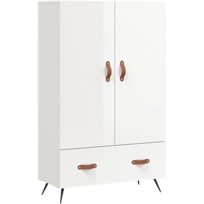 vidaXL Hochglanz Weiß Highboard - Wohnzimmer Sideboard vidaXL Hochglanz Weiß Highboard - Wohnzimmer Sideboard
