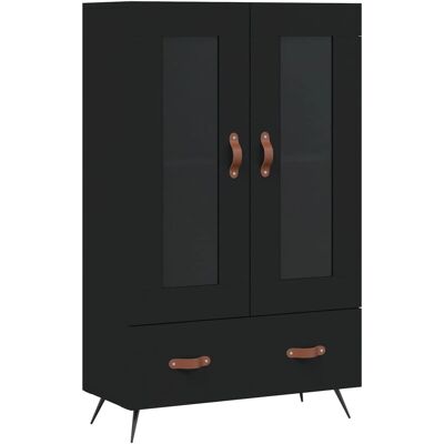 vidaXL 828269 Schwarzer Engineered Wood Sideboard - Wohnzimmer Möbel vidaXL 828269 Schwarzer Engineered Wood Sideboard - Wohnzimmer Möbel