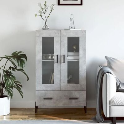 vidaXL Beton Grau 69,5x31x115 cm Engineered Wood Highboard - Stauraumschrank vidaXL Beton Grau 69,5x31x115 cm Engineered Wood Highboard - Stauraumschrank