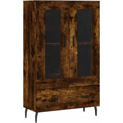 Aparador de Roble Ahumado vidaXL - Mueble para salón Aparador de Roble Ahumado vidaXL - Mueble para salón