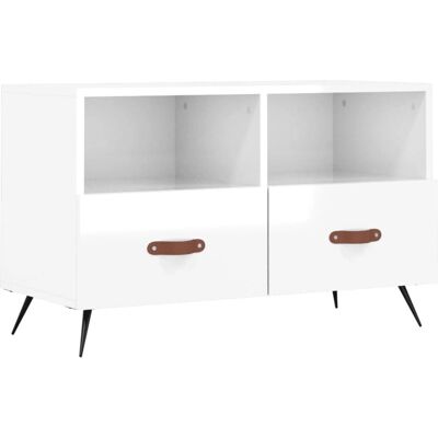 vidaXL 828942 Weiß Hochglanz TV Schrank - TV Tisch vidaXL 828942 Weiß Hochglanz TV Schrank - TV Tisch