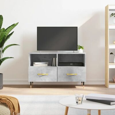 vidaXL 80x36x50 cm Beton Grau TV Schrank - Moderner Stauraum vidaXL 80x36x50 cm Beton Grau TV Schrank - Moderner Stauraum