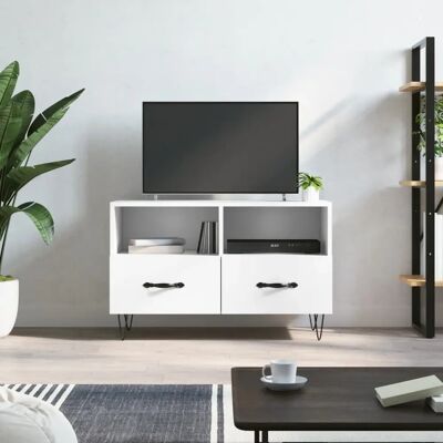 vidaXL 80x36x50 cm Weiß Holz-Engineered TV Schrank - TV-Typ vidaXL 80x36x50 cm Weiß Holz-Engineered TV Schrank - TV-Typ