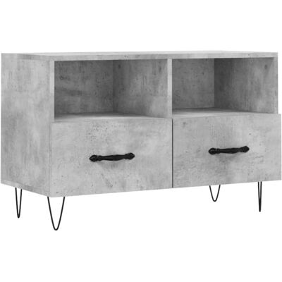 vidaXL TV Kast Engineeringshout - Beton Grijs - 80x36x50 cm - TV Meubel vidaXL TV Kast Engineeringshout - Beton Grijs - 80x36x50 cm - TV Meubel