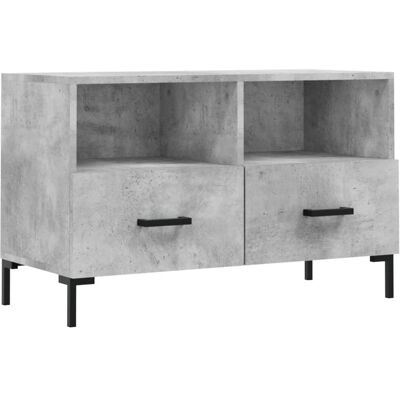 vidaXL Betonschwarz TV-Schrank - TV-Ständer mit Stauraum vidaXL Betonschwarz TV-Schrank - TV-Ständer mit Stauraum
