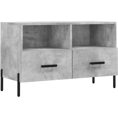 vidaXL Beton Grau 80x36x50 cm Holz-Design TV-Schrank vidaXL Beton Grau 80x36x50 cm Holz-Design TV-Schrank