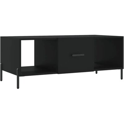 vidaXL Schwarzer Engineered Wood Couchtisch - Beistelltisch vidaXL Schwarzer Engineered Wood Couchtisch - Beistelltisch