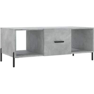 vidaXL Couchtisch Beton-Grau 102x50x40 cm Holzwerkstoff - Beistelltisch vidaXL Couchtisch Beton-Grau 102x50x40 cm Holzwerkstoff - Beistelltisch