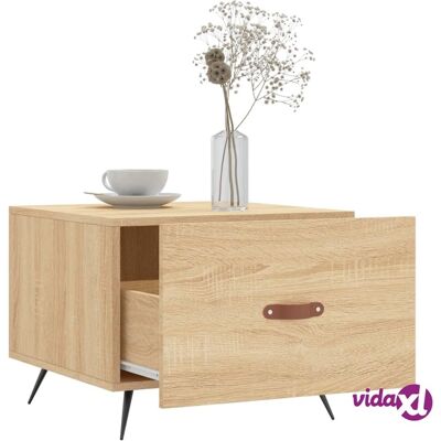 vidaXL Sonoma Eichen Kaffetisch mit Schublade - Beistelltisch vidaXL Sonoma Eichen Kaffetisch mit Schublade - Beistelltisch