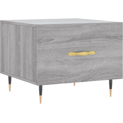 vidaXL Graues Sonoma Couchtisch mit Schublade - Beistelltisch vidaXL Graues Sonoma Couchtisch mit Schublade - Beistelltisch