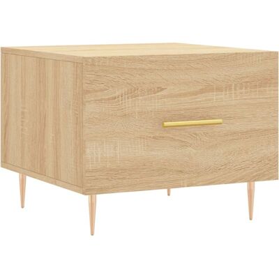 vidaXL Sonoma Eichen- Couchtisch - 50x50x40 cm - Moderner Holzlook vidaXL Sonoma Eichen- Couchtisch - 50x50x40 cm - Moderner Holzlook