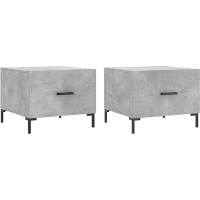 vidaXL 829405 Graue Beton Couchtisch-Set vidaXL 829405 Graue Beton Couchtisch-Set