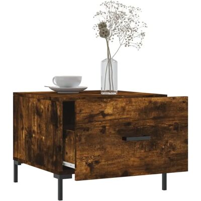 vidaXL Rauch Eiche Couchtisch - Holzwerkstoff vidaXL Rauch Eiche Couchtisch - Holzwerkstoff