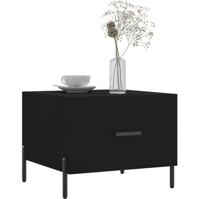 vidaXL Schwarzer Couchtisch mit Stauraum - Beistelltisch vidaXL Schwarzer Couchtisch mit Stauraum - Beistelltisch