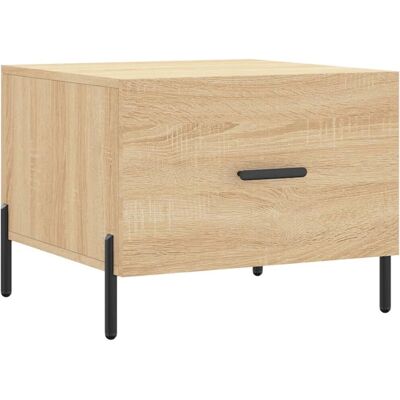 vidaXL Sonoma Eichen Kaffee- und Beistelltisch - 50x50x40 cm vidaXL Sonoma Eichen Kaffee- und Beistelltisch - 50x50x40 cm