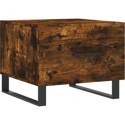 vidaXL Couchtisch Rauch-Eiche - Beistelltisch, Sofatisch, Telefontisch - 50x50x40 cm vidaXL Couchtisch Rauch-Eiche - Beistelltisch, Sofatisch, Telefontisch - 50x50x40 cm