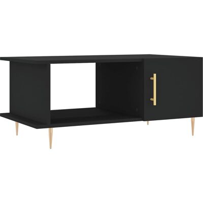 vidaXL Schwarzer Engineered Holz Couchtisch 90x50x40 cm - Couchtisch vidaXL Schwarzer Engineered Holz Couchtisch 90x50x40 cm - Couchtisch