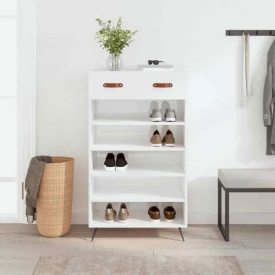 vidaXL Hochglanz Weiß Schuhschrank - Schuhaufbewahrungsgerät - Schuhregal - Schuhschrank vidaXL Hochglanz Weiß Schuhschrank - Schuhaufbewahrungsgerät - Schuhregal - Schuhschrank