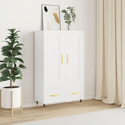 vidaXL Weiß 69,5x31x115 cm Highboard - Hochglanz vidaXL Weiß 69,5x31x115 cm Highboard - Hochglanz