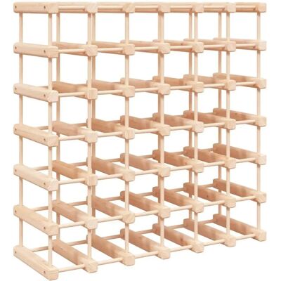 Estante de vino para 42 botellas de madera de pino macizo Estante de vino para 42 botellas de madera de pino macizo