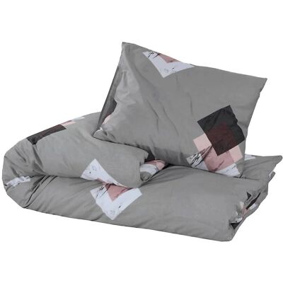 vidaXL Bettwäsche-Set Grau - Bettwäsche vidaXL Bettwäsche-Set Grau - Bettwäsche