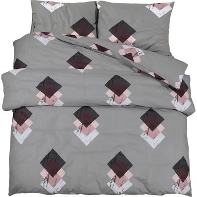 vidaXL Bettbezug Set Grau Mehrfarbig - Bettdecken Set vidaXL Bettbezug Set Grau Mehrfarbig - Bettdecken Set