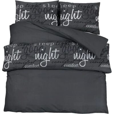 vidaXL Bettwäsche-Set Schwarz 155x220 cm Baumwolle vidaXL Bettwäsche-Set Schwarz 155x220 cm Baumwolle
