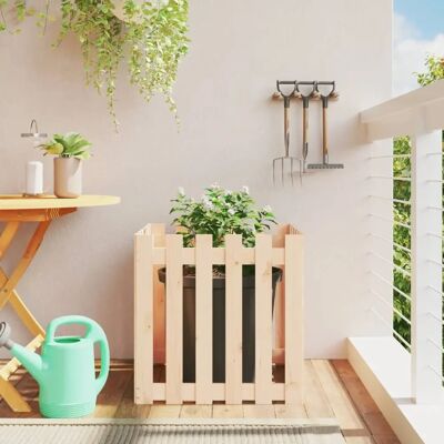 vidaXL Gartengehause mit Zaun 60x60x60 cm - Gartenbalkon vidaXL Gartengehause mit Zaun 60x60x60 cm - Gartenbalkon