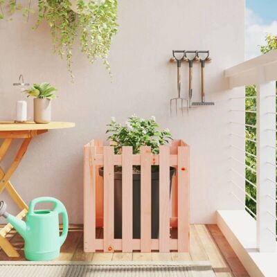 vidaXL Gartenpflanzer mit Zaun-Design - 60x60x60 cm vidaXL Gartenpflanzer mit Zaun-Design - 60x60x60 cm