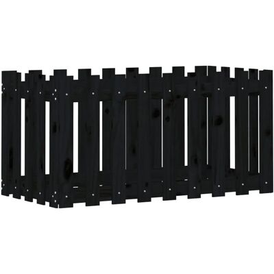 vidaXL Hochbeet Gitterdesign Schwarz - Hochbeet vidaXL Hochbeet Gitterdesign Schwarz - Hochbeet