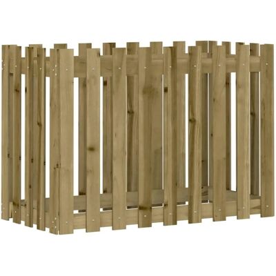 vidaXL Hochbeet Zaun Design - Garten Pflanzkübel 100x50x70 cm vidaXL Hochbeet Zaun Design - Garten Pflanzkübel 100x50x70 cm