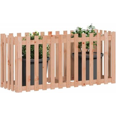 vidaXL Hochbeet mit Zaun-Design - 150 x 50 x 70 cm vidaXL Hochbeet mit Zaun-Design - 150 x 50 x 70 cm